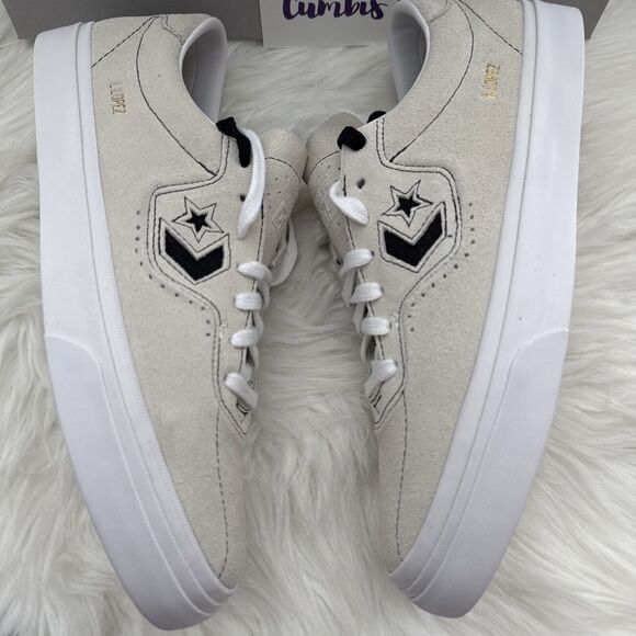 Converse Louie Lopez Pro Ox CONS Men's Sz 8.5 Wmns 10 Egret White Black A06236C - Picture 2 of 10